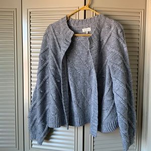 Lucky Brand popcorn cardigan sweater